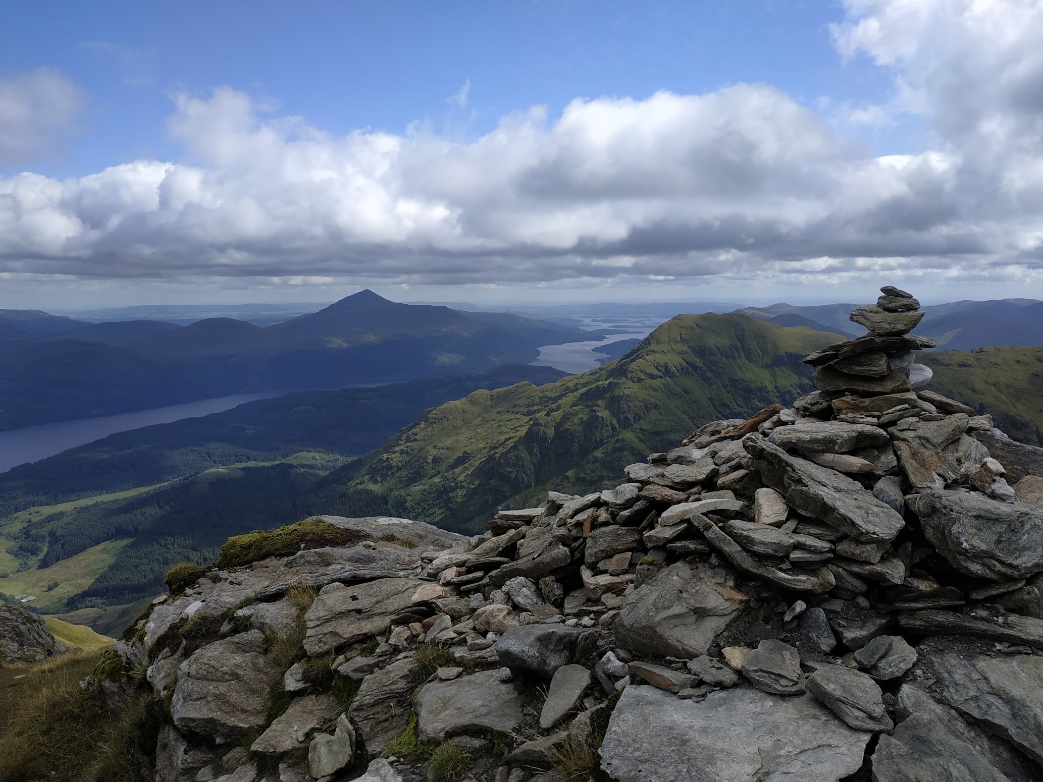 Unusually clear day in Scotland Trossachs.