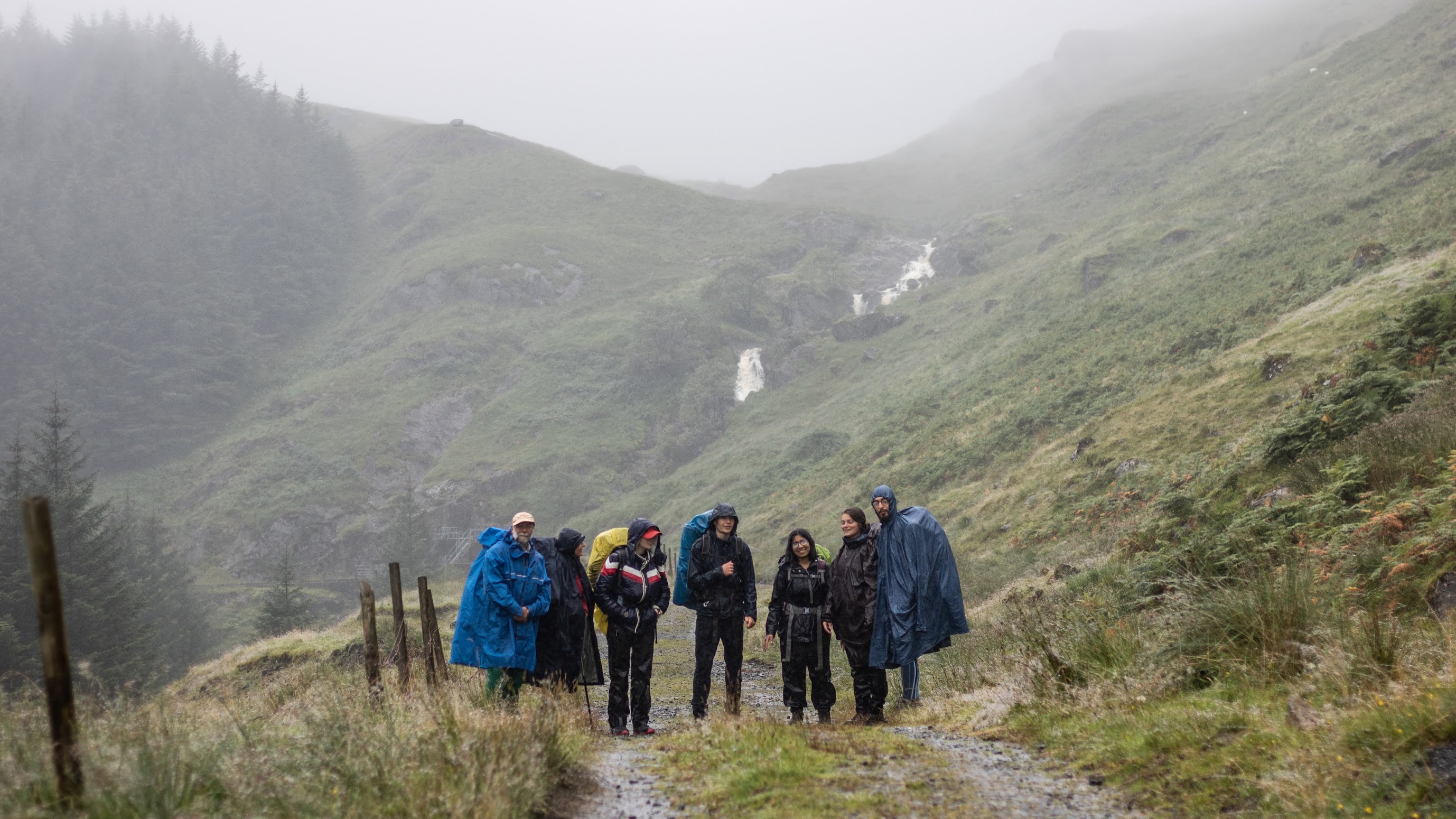 Rain-soaked in Scotland.